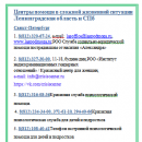 Центры помощи в сложной жизненной ситуации в Ленинградской области и СПб