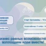 Бизнес равных возможностей: вместе воплощаем идеи!